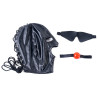 KINKgear Cagoule SM avec Bâillon et masque Subfull Noire